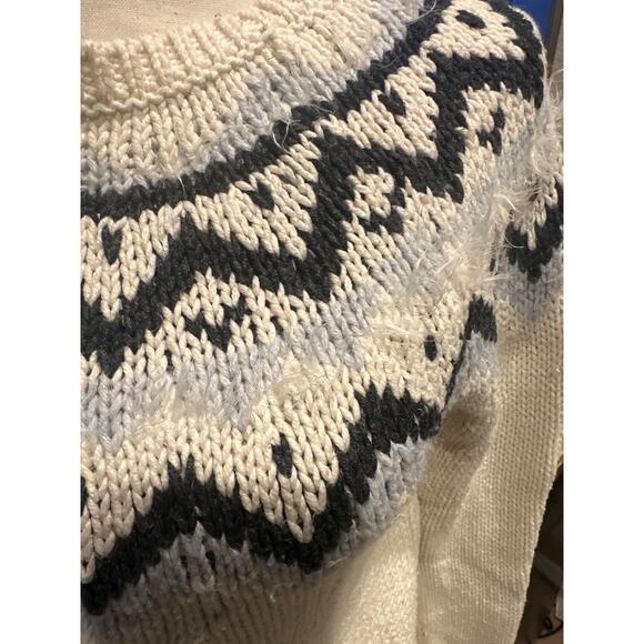 Women’s The Loft Fair Isle Eyelash Sweater. Size Small - Picture 2 of 4